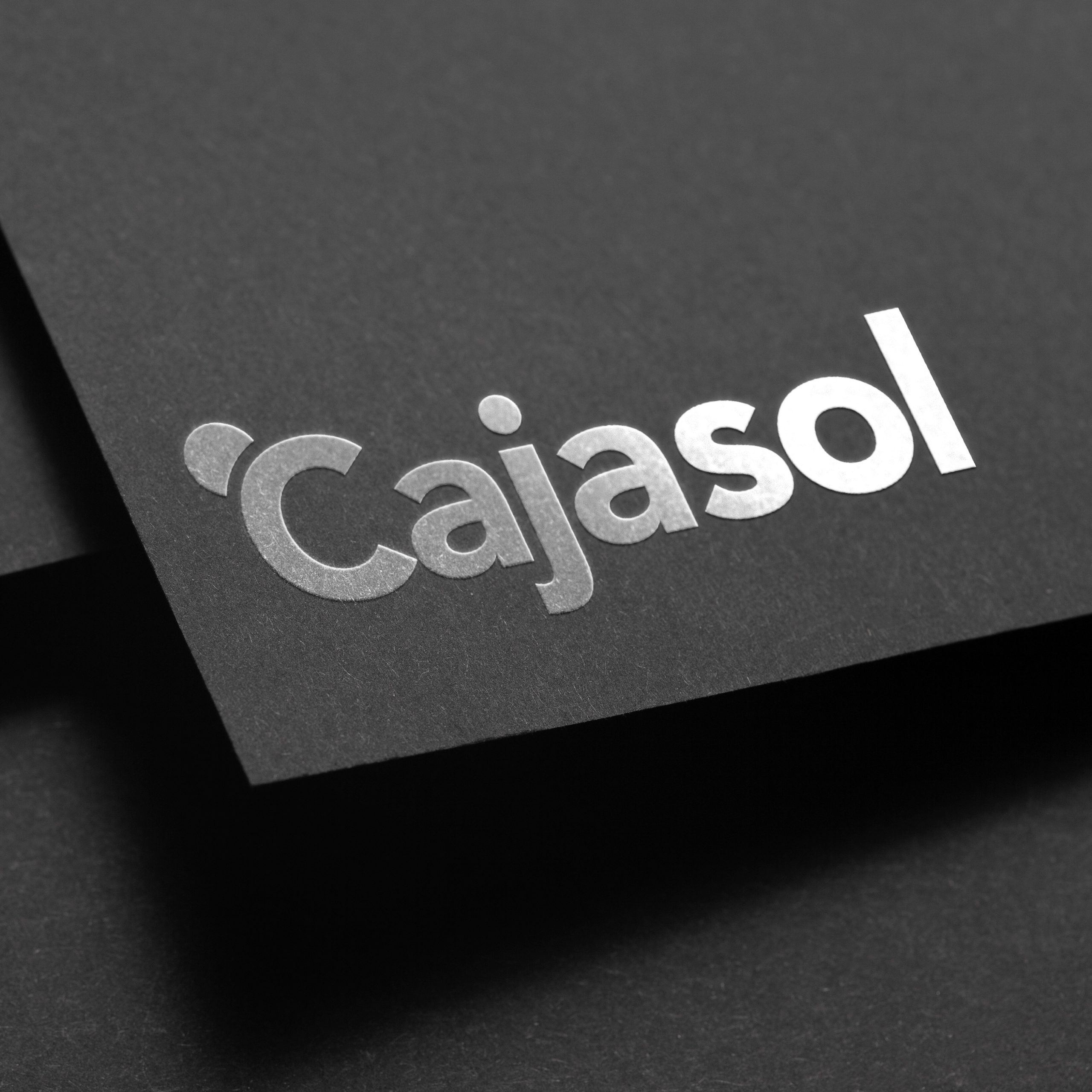 Identidad corporativa Cajasol. en versión positiva sobre blanco