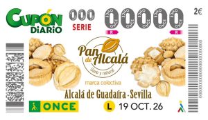 Pan de Alcalá en el cupón de la ONCE